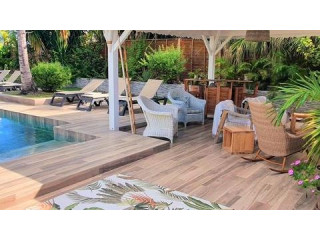 Villa Moana, vue sur l'océan, piscine, cocoteraie, accès direct à la plage de la Gourde
