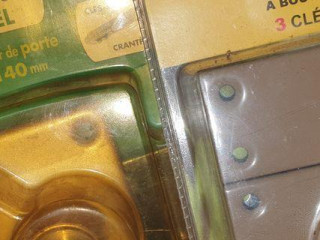 Lot de 2 blocs serrure sécurité porte